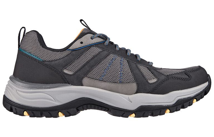 Order Skechers Arch Fit Dawson 'Hitam Abu-abu' 204607-BLK