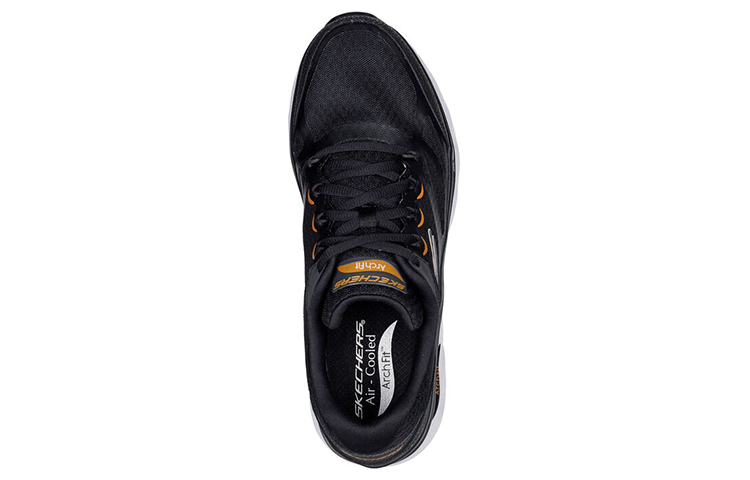 Shop Skechers Arch Fit Glide-Step ''Schwarz Gold'' 232320-BKGD