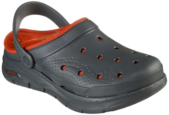Skechers Arch Fit Lined-Chillaxing 'Grey Orange' 243163-OLV Lookbook Skechers Arch Fit Lined-Chillaxing 'Grey Orange' 243163-OLV