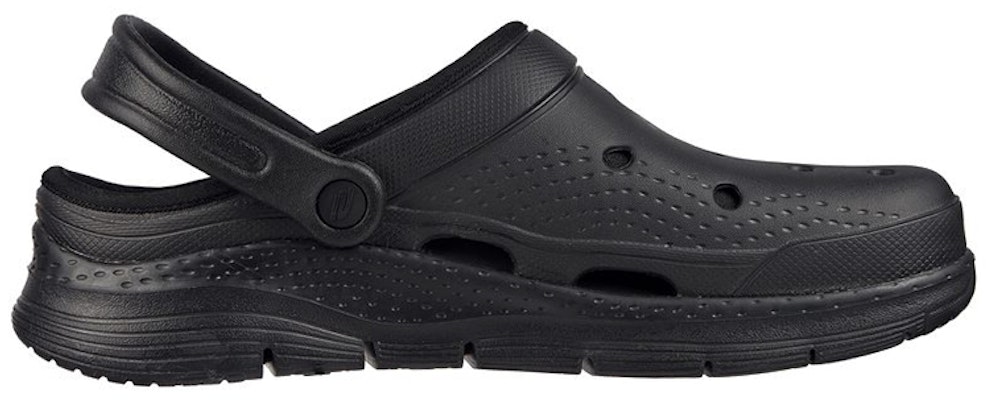 Skechers Arch Fit Lined-Chillaxing 'Outdoor Closed Toe Flat Black' 243163-BBK Order Skechers Arch Fit Lined-Chillaxing 'Outdoor Closed Toe Flat Black' 243163-BBK