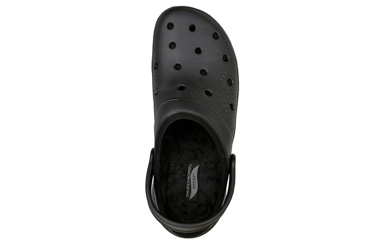 Shop Skechers Arch Fit Lined-Chillaxing 'Outdoor Closed Toe Flat Black' 243163-BBK