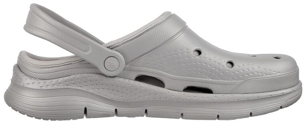 Skechers Arch Fit Lined-Chillaxing 'Outdoor Open-Toe Flat Gray' 243163-GRY Order Skechers Arch Fit Lined-Chillaxing 'Outdoor Open-Toe Flat Gray' 243163-GRY