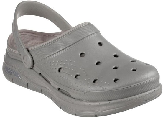 Skechers Arch Fit Lined-Chillaxing 'Outdoor Open-Toe Flat Gray' 243163-GRY Lookbook Skechers Arch Fit Lined-Chillaxing 'Outdoor Open-Toe Flat Gray' 243163-GRY
