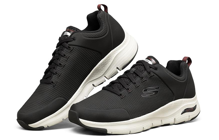 Lookbook Skechers Arch Fit Low ''Schwarz Weiß'' 232200-BKW