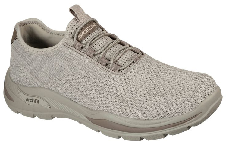Lookbook Skechers Arch Fit Motley 'Grey Brown' 204496-TPE