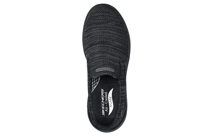 Lookbook Skechers Arch Fit Motley 'Simplified Casual Slip-On Black' 204505-BLK