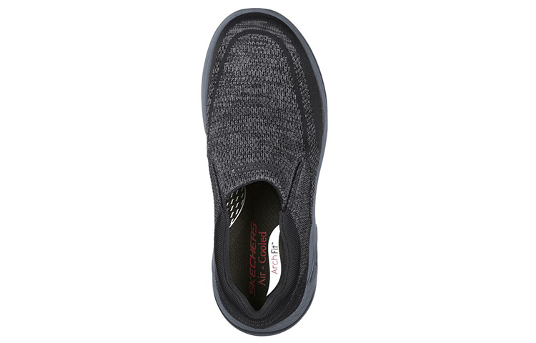 Shop Skechers Arch Fit Motley Slip-on Uomo Nero Grigio Casual 204495-BLK