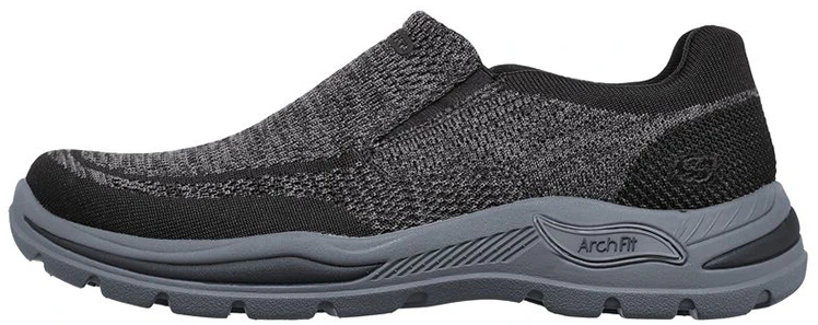 skechers-arch-fit-motley-casual-slip-on-black-gray-204495-blk