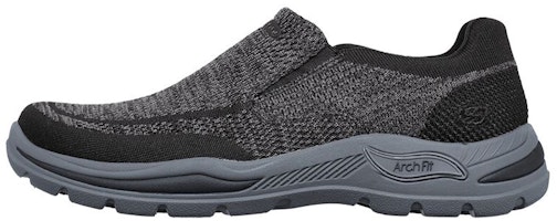Skechers Arch Fit Motley Casual Slip-on Black Gray 204495-BLK Skechers Arch Fit Motley Casual Slip-on Black Gray 204495-BLK