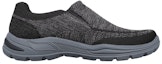 Order Skechers Arch Fit Motley Kasut Slip-on Kasual Hitam Kelabu 204495-BLK