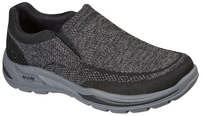 Skechers Arch Fit Motley 休閒便鞋 黑灰 Lookbook Skechers Arch Fit Motley 休閒便鞋 黑灰