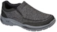 Lookbook Skechers Arch Fit Motley Kasut Slip-on Kasual Hitam Kelabu 204495-BLK