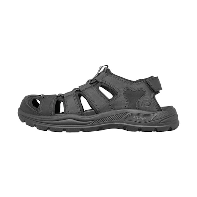 Skechers Arch Fit Motley SD-Verlander 'Black Slip-Resistant Sport Sandal'