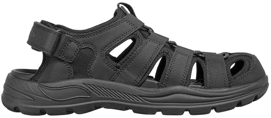 Skechers Arch Fit Motley SD-Verlander 'Black Slip-Resistant Sport Sandal' 204348-BLK Order Skechers Arch Fit Motley SD-Verlander 'Black Slip-Resistant Sport Sandal' 204348-BLK