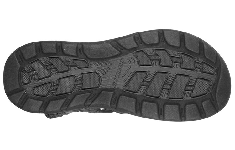 Shop Skechers Arch Fit Motley SD-Verlander 'Black Slip-Resistant Sport Sandal' 204348-BLK