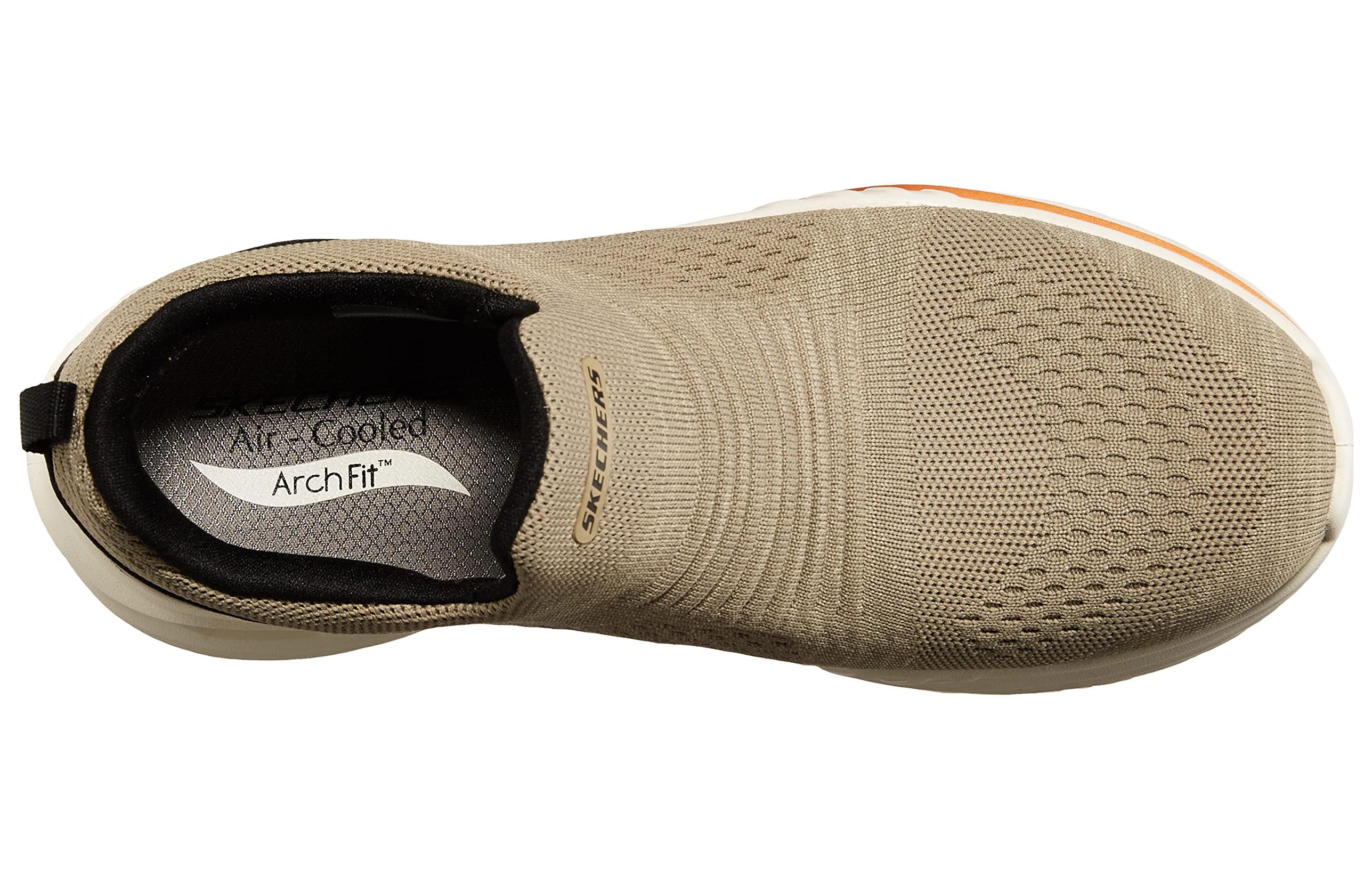 Lookbook Skechers Arch Fit Orvan 'Lotus Grey' 210431-TAN