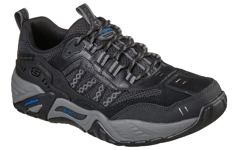 Lookbook Skechers Arch Fit Recon-Jericko 'Negro Outdoor de Caña Baja' 204412-BLK