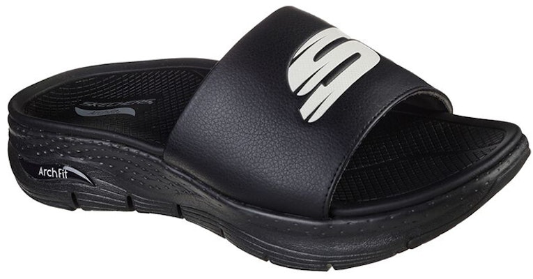 Skechers Arch Fit 涼鞋 時尚運動拖鞋 黑白 Lookbook Skechers Arch Fit 涼鞋 時尚運動拖鞋 黑白