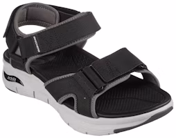 Lookbook Skechers Arch Fit Sandal 'Negro Blanco Gris' 237372-BKW