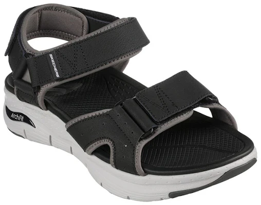 Sandales Skechers Arch Fit ''Noir Blanc Gris'' 237372-BKW Lookbook Sandales Skechers Arch Fit ''Noir Blanc Gris'' 237372-BKW