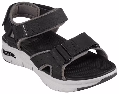 Skechers Arch Fit 涼鞋 舒適運動涼鞋 黑白灰 Lookbook Skechers Arch Fit 涼鞋 舒適運動涼鞋 黑白灰
