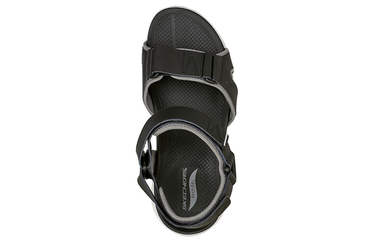 Shop Sandales Skechers Arch Fit ''Noir Blanc Gris'' 237372-BKW