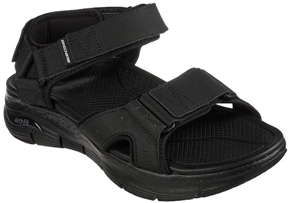 Skechers Arch Fit 涼鞋 舒適運動涼鞋 黑色 Lookbook Skechers Arch Fit 涼鞋 舒適運動涼鞋 黑色
