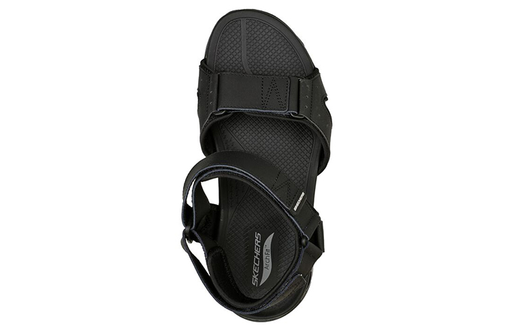 Shop Skechers Arch Fit 涼鞋 舒適運動涼鞋 黑色