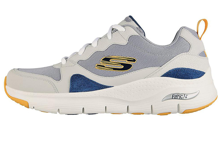 Skechers Arch Fit Sport 'White Gray Yellow' 232204-GYMT