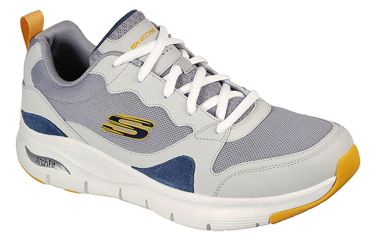 Lookbook Skechers Arch Fit Sport ''Weiß Grau Gelb'' 232204-GYMT