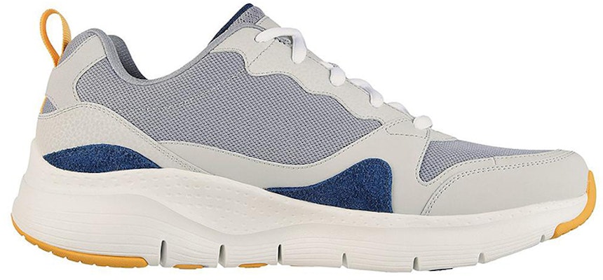 Skechers Arch Fit Sport 低筒 跑步鞋 男款 白灰黃 Order Skechers Arch Fit Sport 低筒 跑步鞋 男款 白灰黃