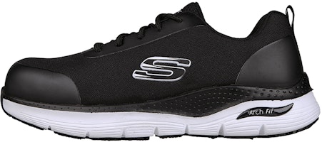 Skechers Arch Fit SR-Ringstap Alloy Toe 'Black White' 200086-BKW Skechers Arch Fit SR-Ringstap Alloy Toe 'Black White' 200086-BKW