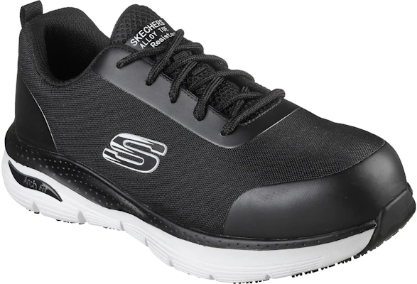 Skechers Arch Fit SR-Ringstap Alloy Toe 'Black White' 200086-BKW Lookbook Skechers Arch Fit SR-Ringstap Alloy Toe 'Black White' 200086-BKW
