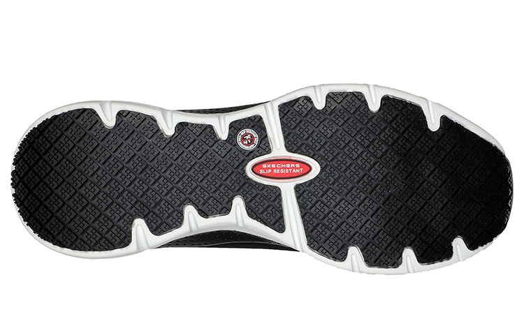 Purchase Skechers Arch Fit SR-Ringstap Alloy Toe 'Black White' 200086-BKW