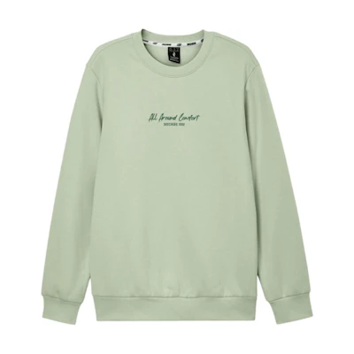 Skechers Athletic Crewneck Pullover Sweatshirt Mercury Green Unisex Casual Wear L424U100-04X2