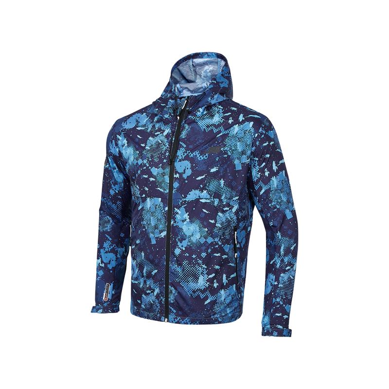 Skechers Athletic Full-Print Hooded Jacket with Back Hollow Design P121M027