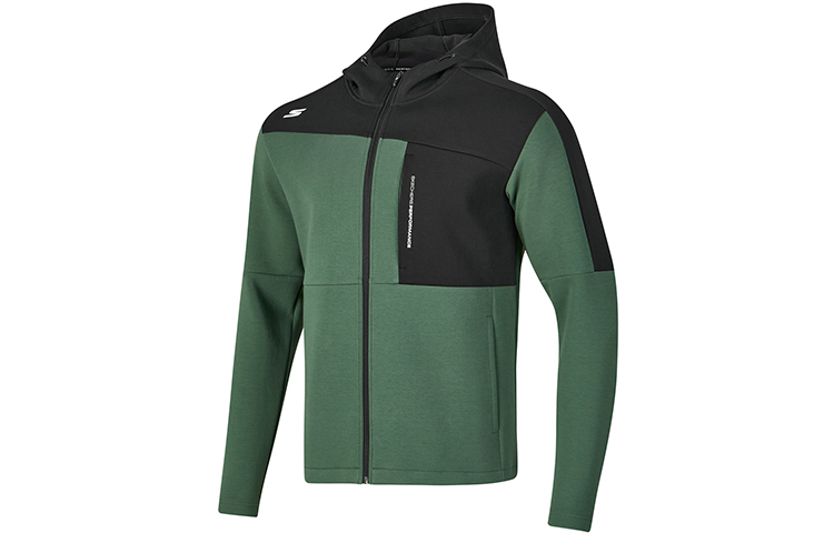 Skechers BASIC Colorblock Knit Hoodie Jacket Men’s - Shrub Green P423M098-03RT