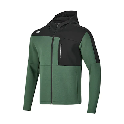Skechers BASIC Colorblock Knit Hoodie Jacket Men’s - Shrub Green P423M098-03RT