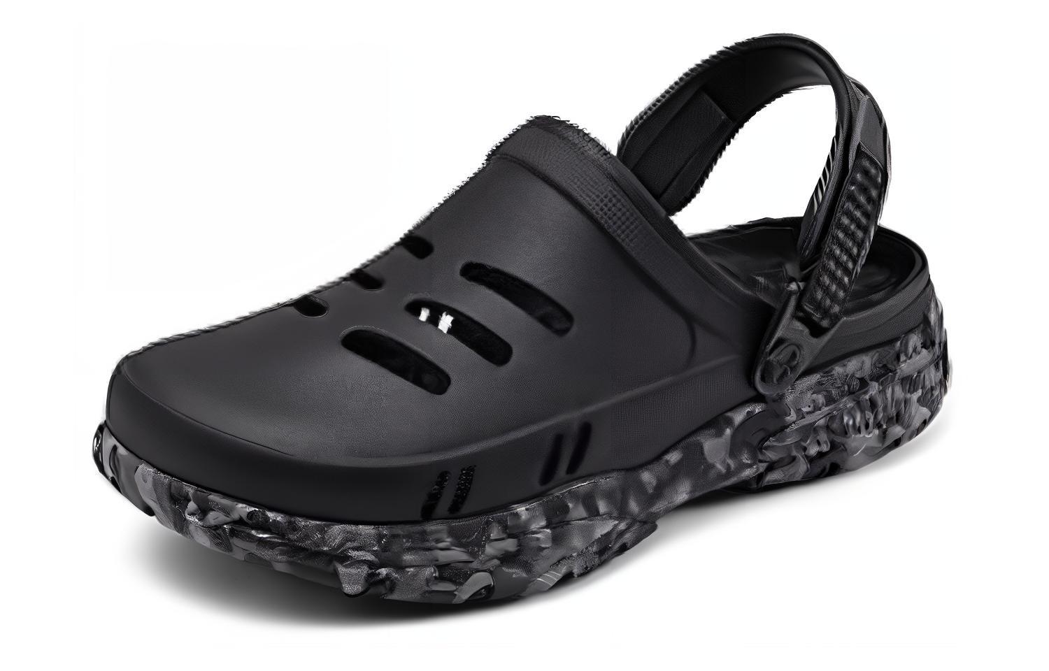 Lookbook Skechers Sandal Pantai 'Hitam Abu-abu' 243147-BKGY