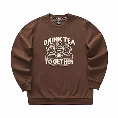Skechers Bear Print Knit Pullover Crewneck Sweatshirt Unisex L423U052-03JJ