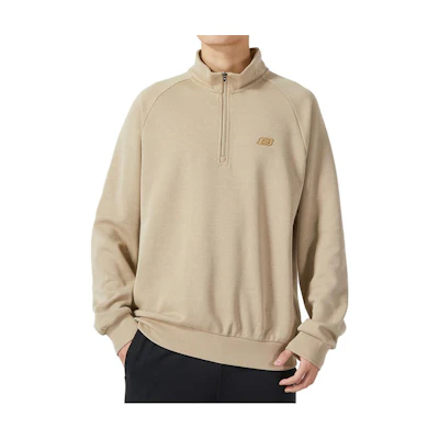Skechers Beige Casual Half-Zip Pullover Sweatshirt L323M019-01GA
