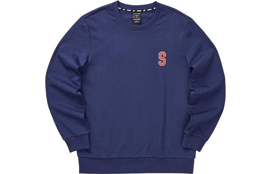 Skechers Big Laugh Monster Letter Print Sweatshirt Unisex - Medieval Blue L322U098-007D