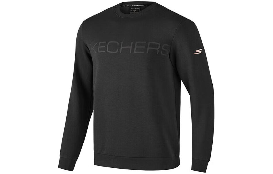 Skechers Black Crewneck Printed Pullover Sweatshirt P123M007-0018