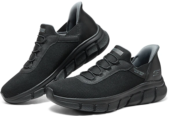 Skechers Bob's Slip-Ins 'Hitam' 118302-BBK Shop Skechers Bob's Slip-Ins 'Hitam' 118302-BBK