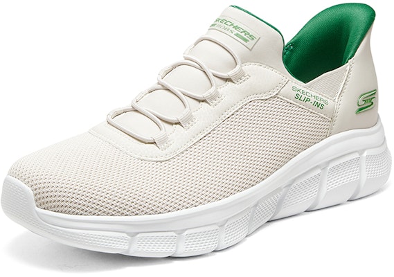 Skechers Bob's 一腳蹬 輕質舒適閃穿 減震 低筒 生活休閒鞋 男款 自然色 Lookbook Skechers Bob's 一腳蹬 輕質舒適閃穿 減震 低筒 生活休閒鞋 男款 自然色