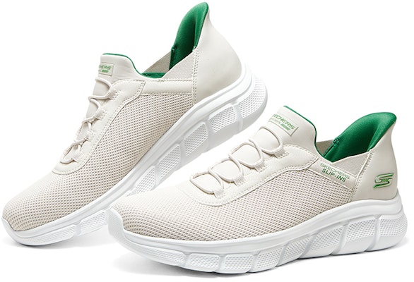 Skechers Bob's 一腳蹬 輕質舒適閃穿 減震 低筒 生活休閒鞋 男款 自然色 Shop Skechers Bob's 一腳蹬 輕質舒適閃穿 減震 低筒 生活休閒鞋 男款 自然色
