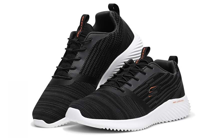 Lookbook Skechers Bounder ''Course légère à tige basse Noir'' 52504-BLK