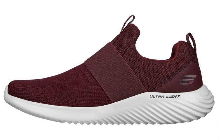 Skechers Bounder 'Red Comfort Casual Low-Top' 232575-BURG