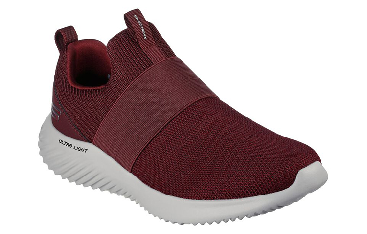 Lookbook Skechers Bounder 'Merah Kasual Selesa Low-Top' 232575-BURG