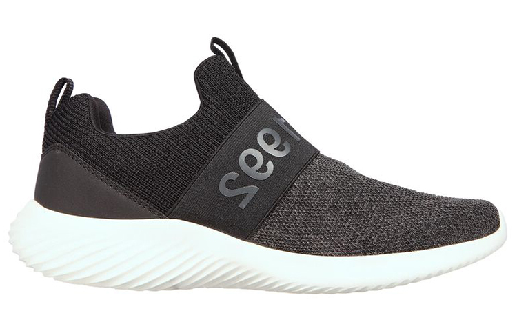 Order Kasut Lari Skechers Bounder Low-Top Hitam 232281-BKW